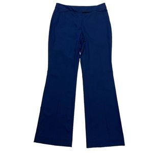 White House Black Market Flare Leg Dress Pant Blue Trouser Office Busines Casual